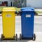 Avery Recycle and Trash Stickers, Metallic Recycle and Trash Signs for Bins, Containers, Trash Cans and Walls, Waterproof, UV Resistant, Preprinted, 2" x 3-3/4", 8 Total